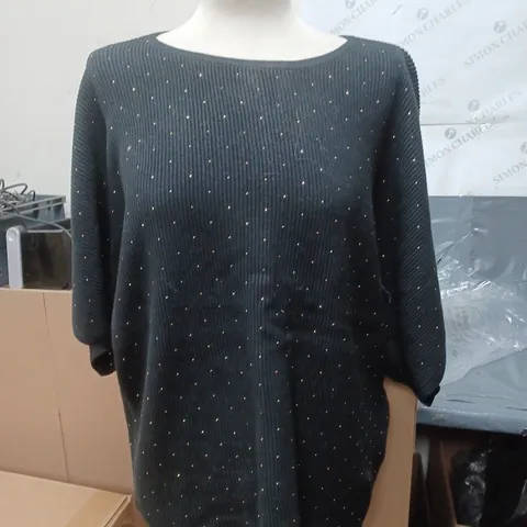 PHASE EIGHT BLACK AND GOLD JUMPER SIZE LARGE