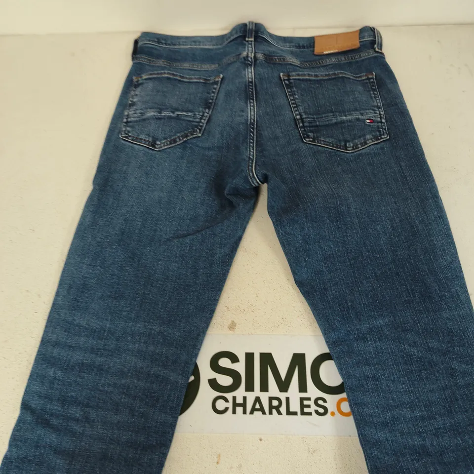 TOMMY HILFIGER THFLEX JEANS – DARK BLUE DENIM, MEN'S SIZE 34R