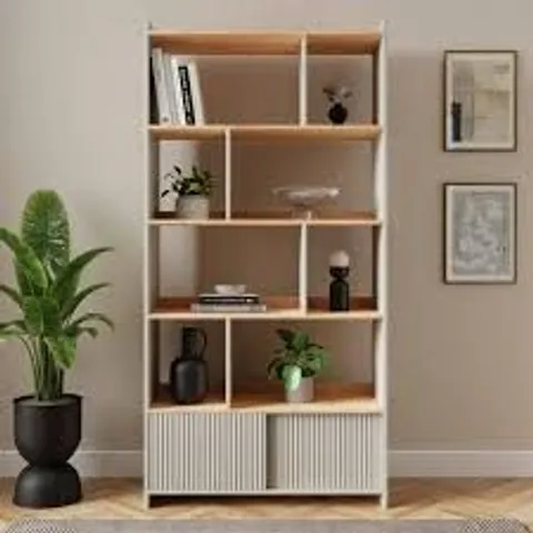 BOXED GEORGI NATURAL BOOKCASE (2 BOXES)