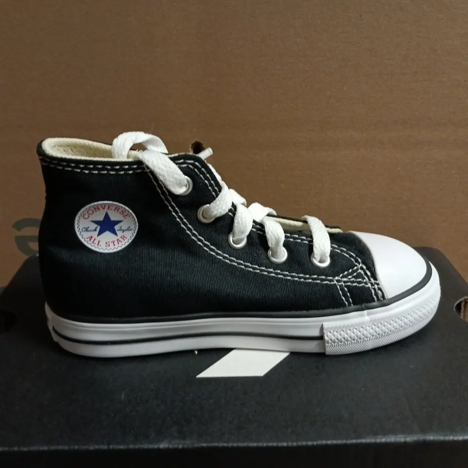 CONVERSE INFANT ALL STAR HI TRAINERS - BLACK, UK 9 INFANT