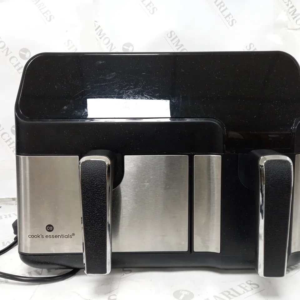COOK'S ESSENTIALS 7.7L DUAL AIR FRYER 