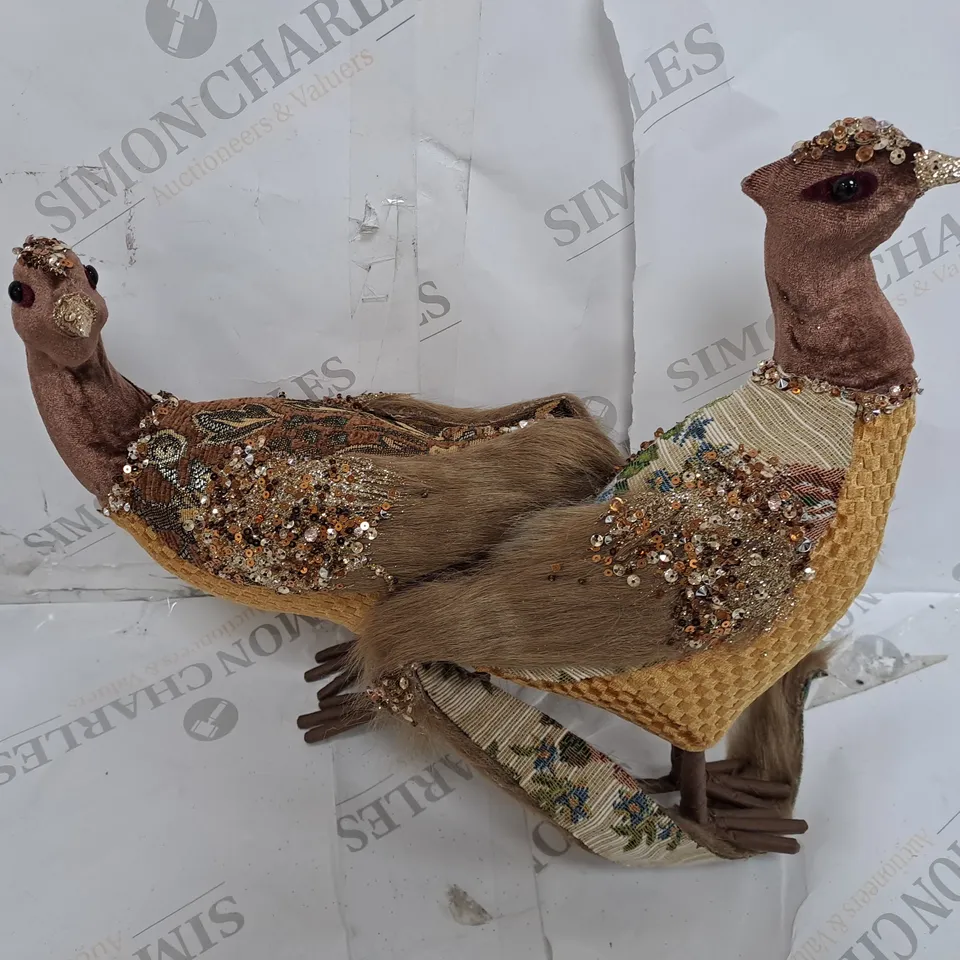 ALISON CORK SET OF 2 VINTAGE STYLE PHEASANTS