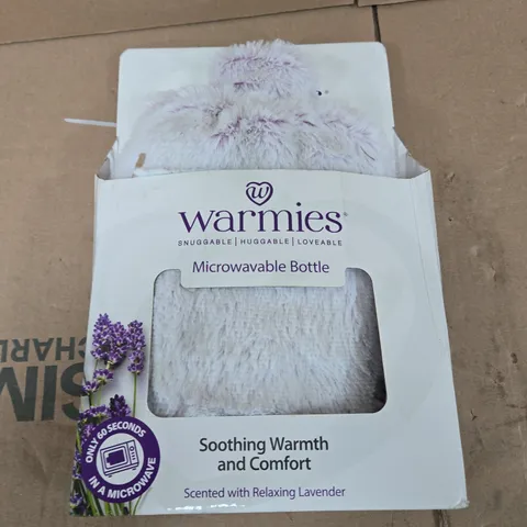 WARMIES MICROWAVABLE BOTTLE – PLUSH HEATING TOY, LAVENDER SCENT