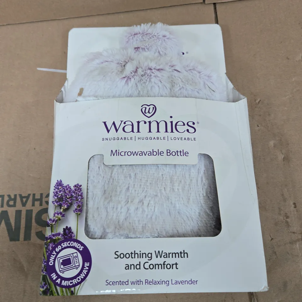 WARMIES MICROWAVABLE BOTTLE – PLUSH HEATING TOY, LAVENDER SCENT
