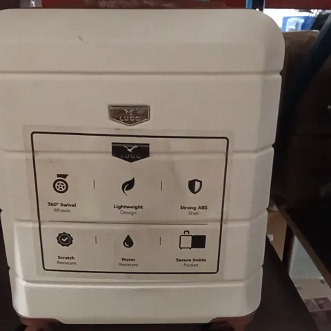 BRAND NEW LUGG SMALL SUITCASE BEIGE AND BROWN 