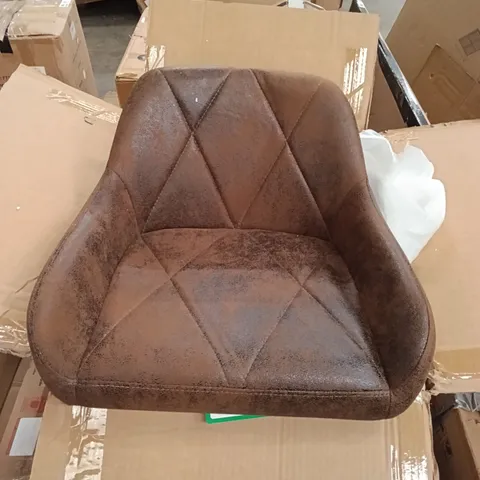 BOXED BAR STOOLS (SET OF 2) - BROWN/BLACK (1 BOX)