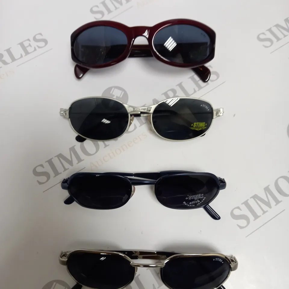 APPROXIMATELY 10 ASSORTED DE RIGO STING SUNGLASSES TO INCLUDE MODELS 4297, 4358, 4244, 6170M ETC.