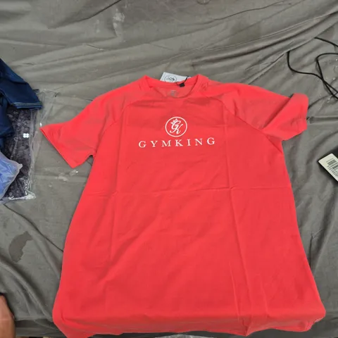 GYM KING PRO JERSEY TEE – CORAL, UK L (MEN'S)