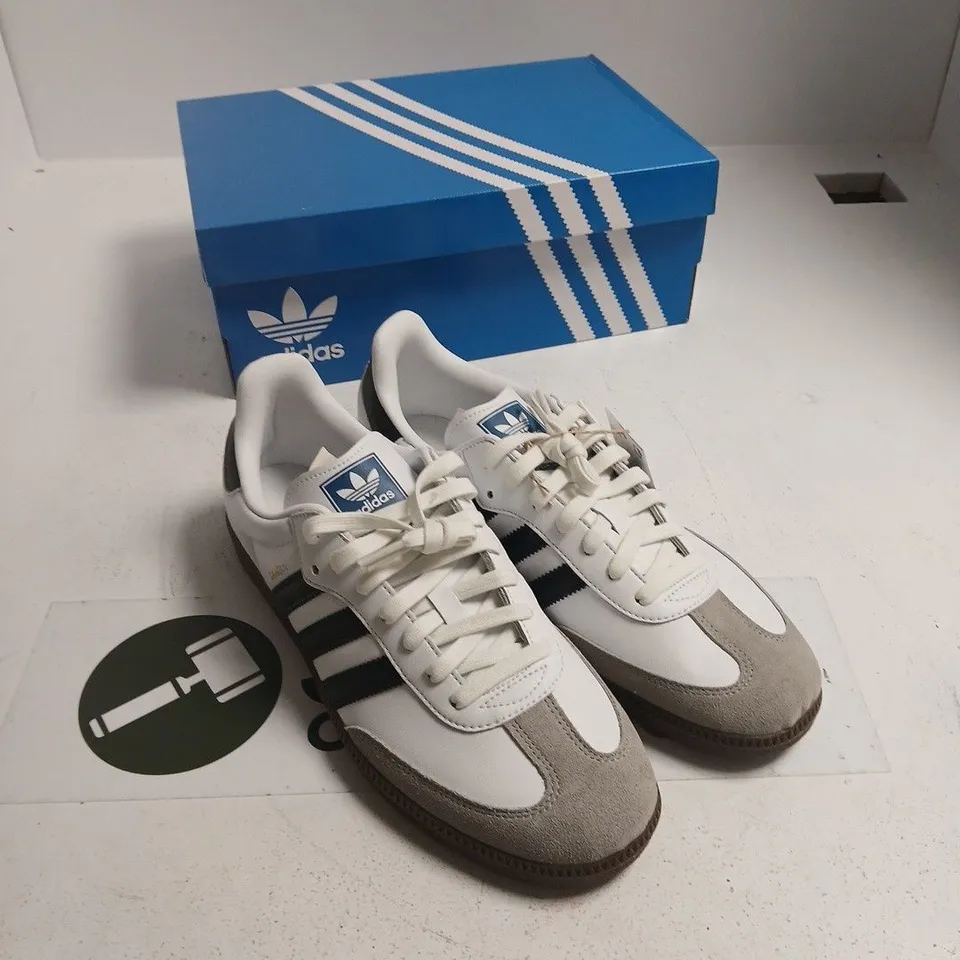 ADIDAS SAMBA OG SNEAKERS – WHITE/BLACK, UK 10 (US 10.5)