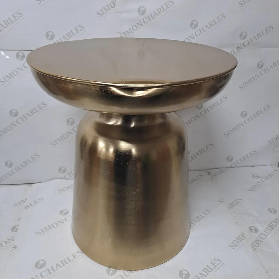 K BY KELLY HOPPEN GOLD SIDE TABLE