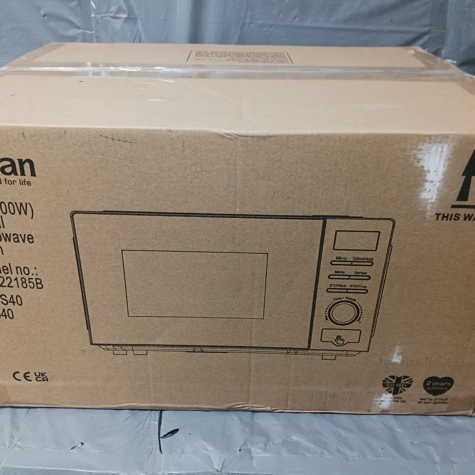 SWAN 20L 700W DIGITAL MICROWAVE IN BLACK