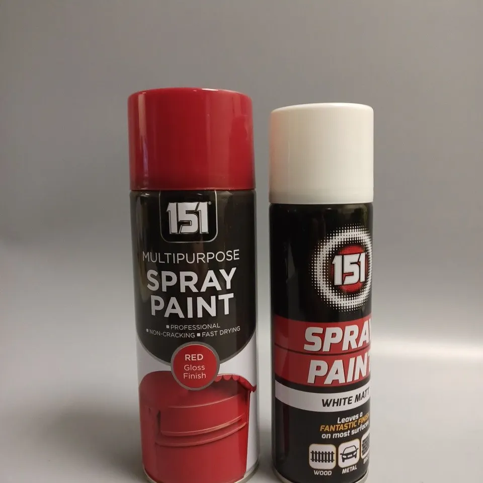 LOT OF ASSORTED SPRAY PAINTS 