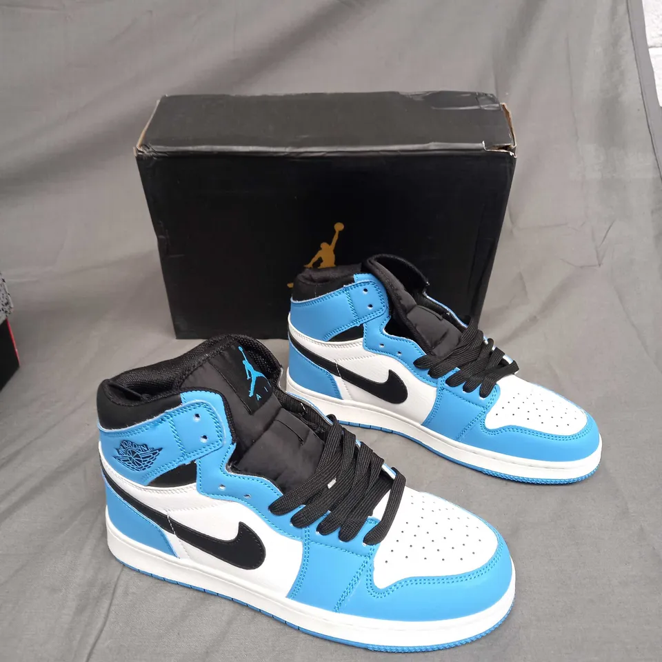 BOXED PAIR OF JORDAN 1 HIGHS SKY BLUE UK SIZE 5.5