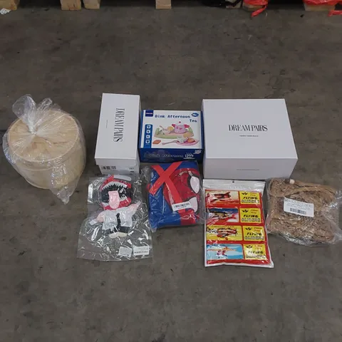 PALLET CONTAINING ASSORTED HOUSEHOLD PRODUCTS. INCLUDES TOYS, SHOES, HOME ITEMS ETC