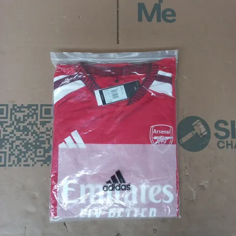 BAGGED ADIDAS ARSENAL FOOTBALL JERSEY IN RED SIZE 4XL