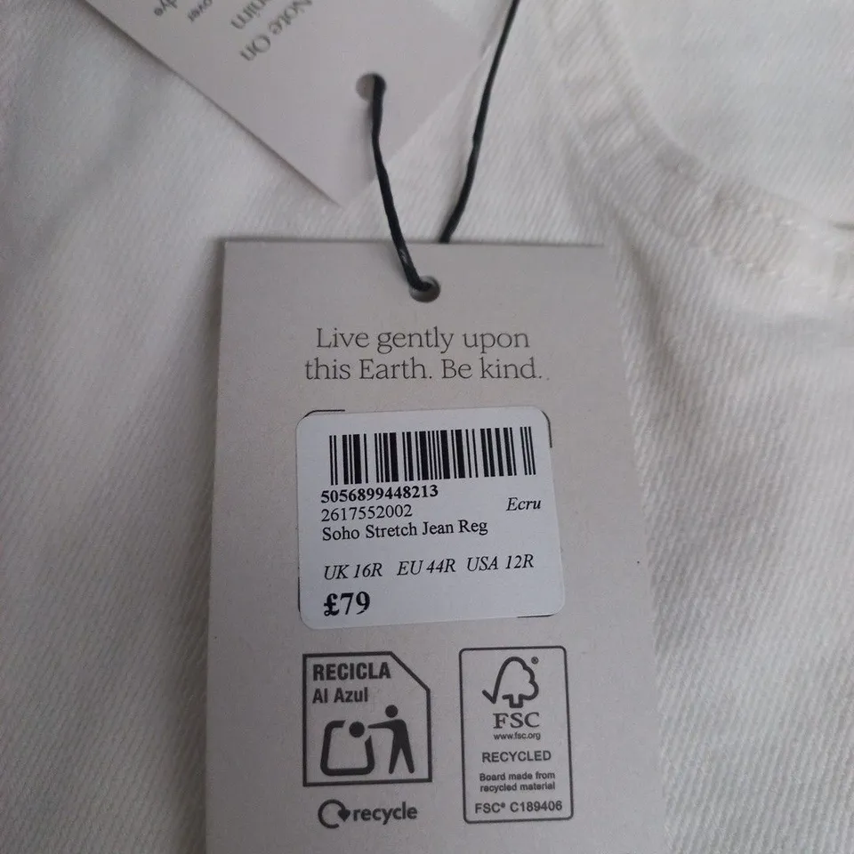 NOBODY'S CHILD SOHO STRETCH JEANS REG – UK 16R