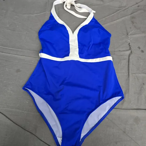 BODEN BLUE V-PANEL SWIMSUIT – UK 12L (US 8L, DE 38L, FR 40L)