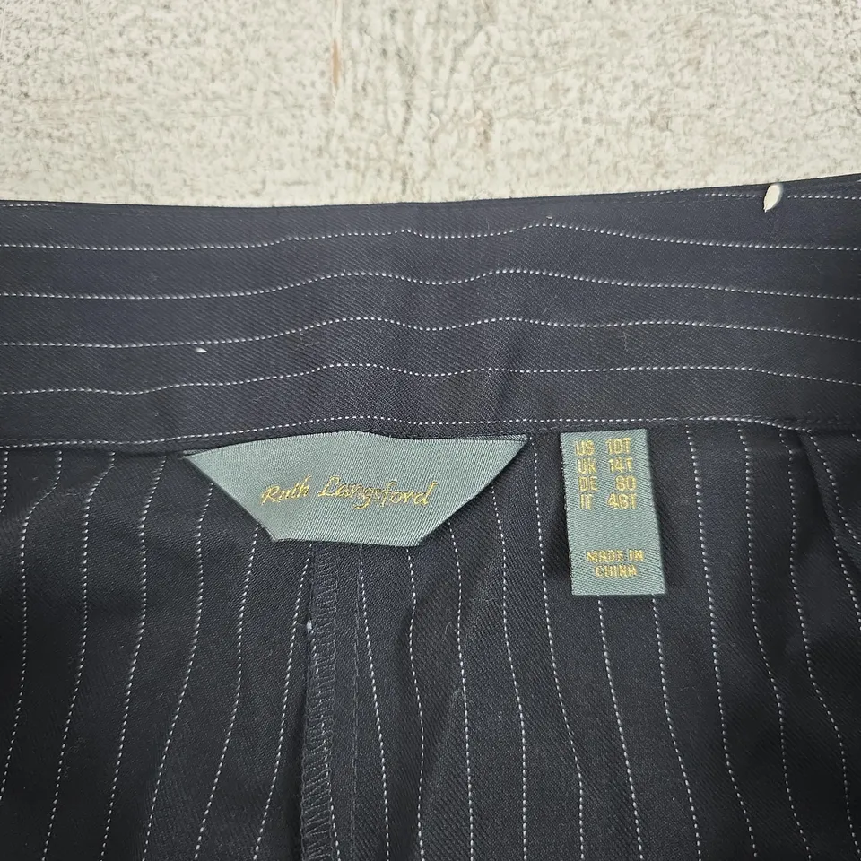 RUTH LANGSFORD PINSTRIPE TROUSERS – UK 14 (US 10)