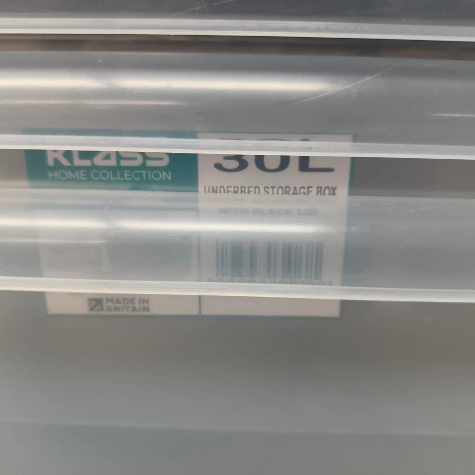 KESS HOME COLLECTION 30L UNDERBED STORAGE BOX SET (4)