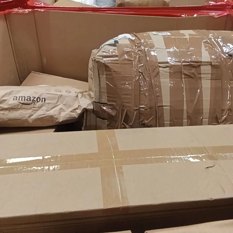 PALLET CONTAINING A LARGE QUANTITY OF ITEMS TO INCLUDE - KIDS TENNIS RACKET, STEAM CLEANER, SUNSET CHAIR ETC