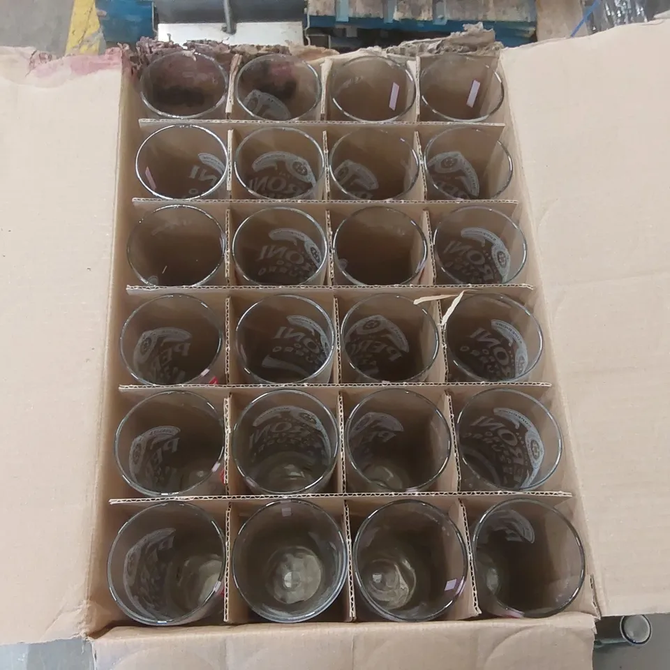 24x BOXED PERONI PINT GLASSES