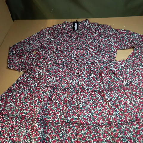 DITSY FLORAL TIERED SMOCK DRESS SIZE 16