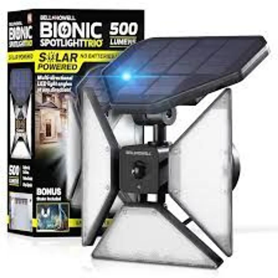 Bell & Howell Bionic Solar Security Trio Spotlight