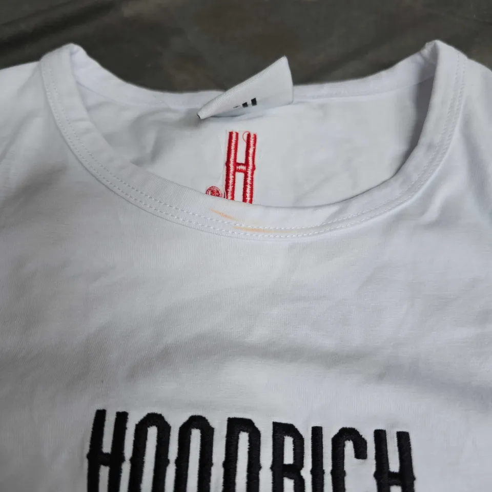 HOODRICH CROPPED TANK TOP IN WHITE SIZE M