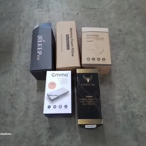 PALLET OF ASSORTED BEDROOM AND COMFORT BASED PRODUCTS TO INCLUDE; PILLOWS, SUPPORT SEAT CUSHIONS AND SIMILARLY RELATED GOODS