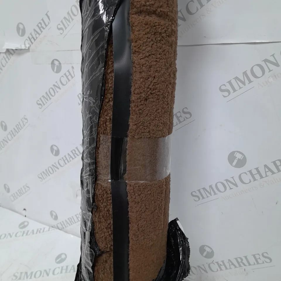 BROWN LONG CARPET SIZE UNKNOWN