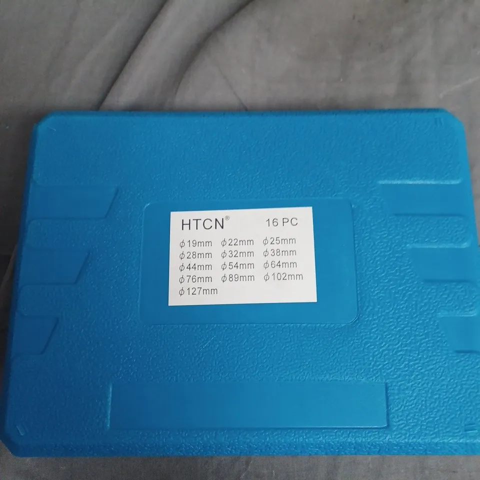 HTCN 16-PIECE HOLE SAW DRILL BIT SET (BLUE CASE)