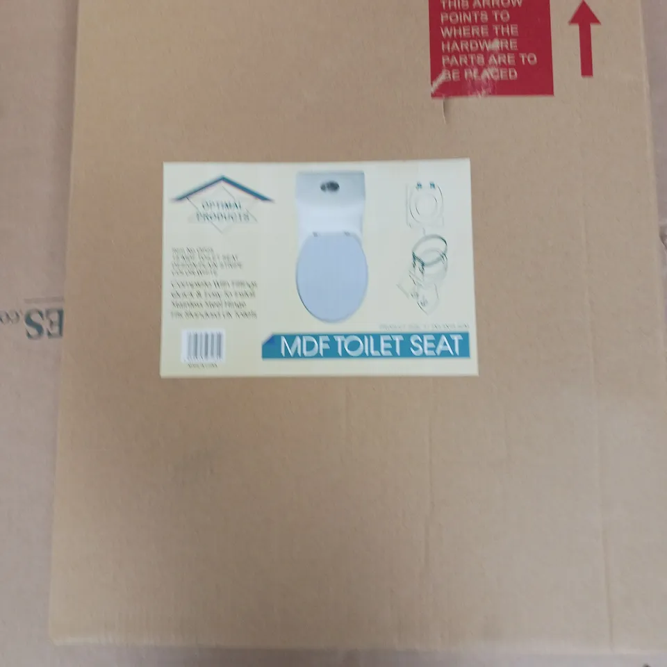 BOXED MDF TOILET SEAT- WHITE