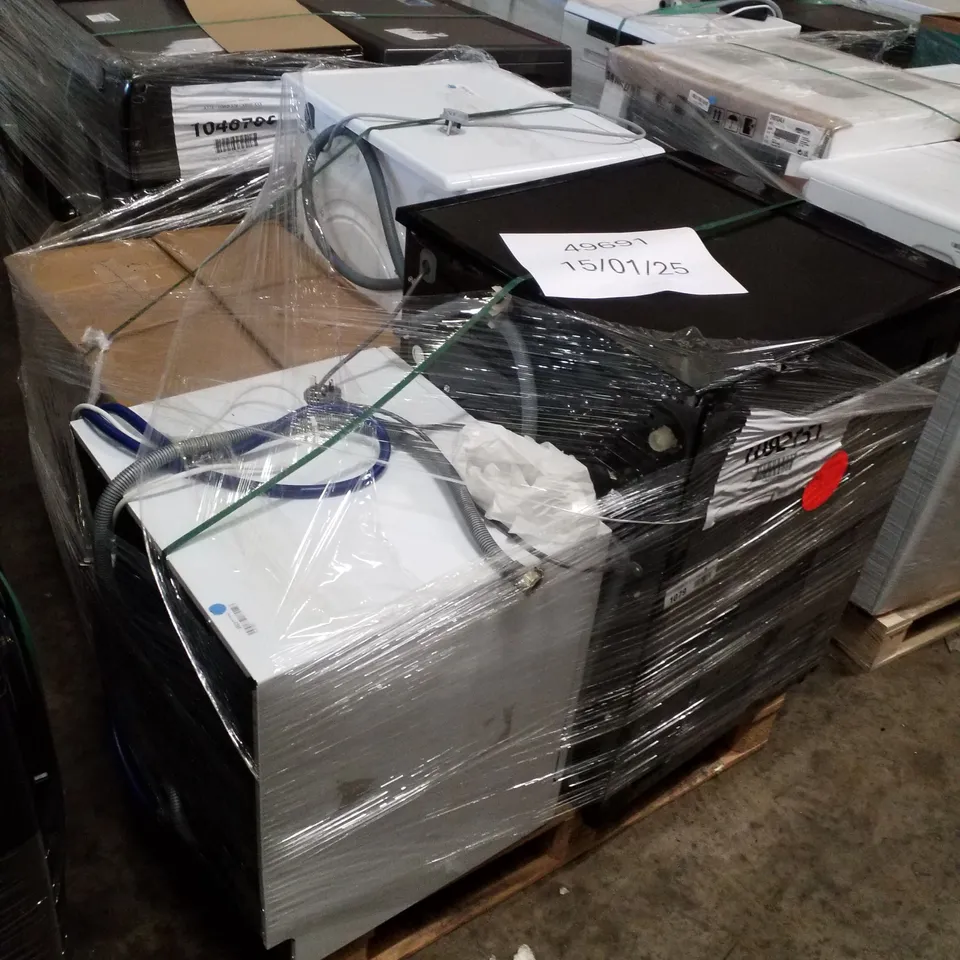 PALLET OF APPROXIMATELY 4 UNPROCESSED RAW RETURN WHITE GOODS TO INCLUDE