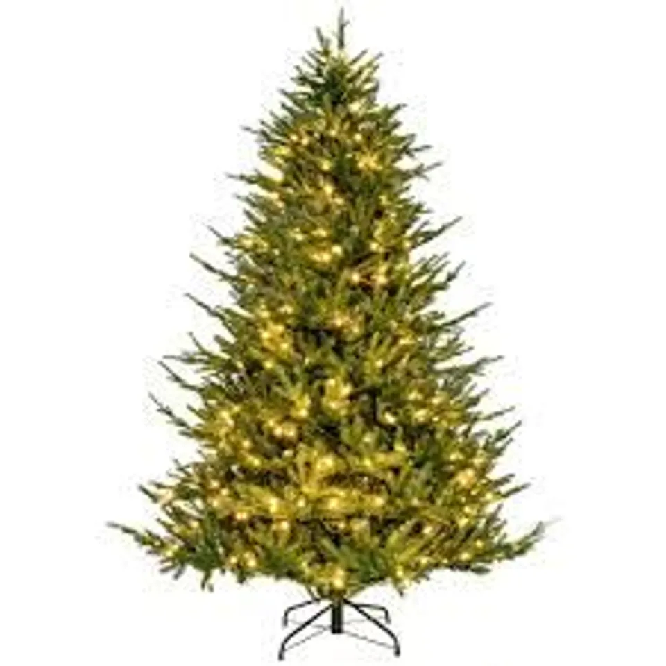 BOXED COSTWAY PRE LIT WARM WHITE LED ARTIFICIAL CHRISTMAS TREE 6FT