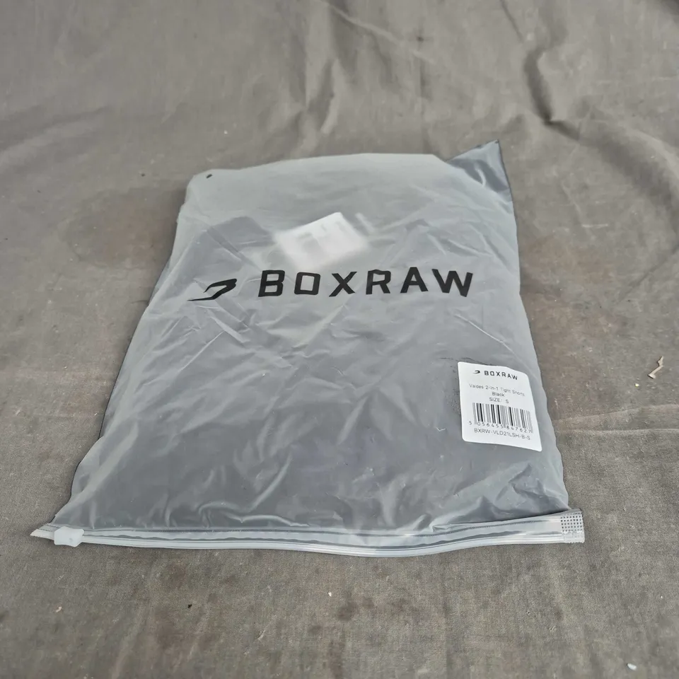 BOXRAW VALDES 2 IN 1 TIGHT SHORTS BLACK, SMALL