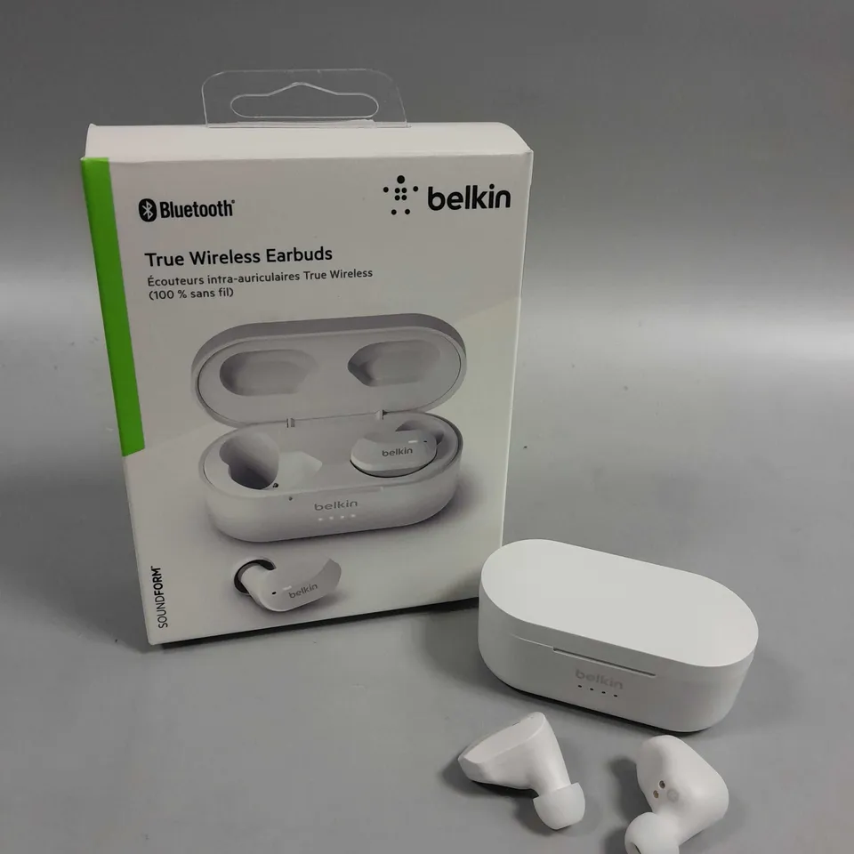 BOXED BELKIN SOUNDFORM TRUE WIRELESS EARPHONES 