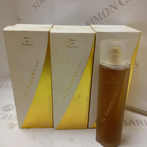 LOT OF 6 X 75ML ULRIC DE VARENS SO VARENS EAU DE PARFUM