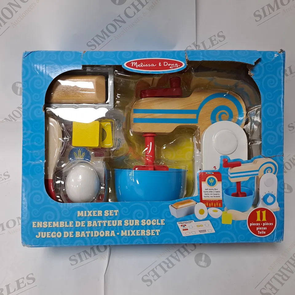 MELISSA & DOUG WOODEN MAKE-A-CAKE MIXER SET RRP £29.99