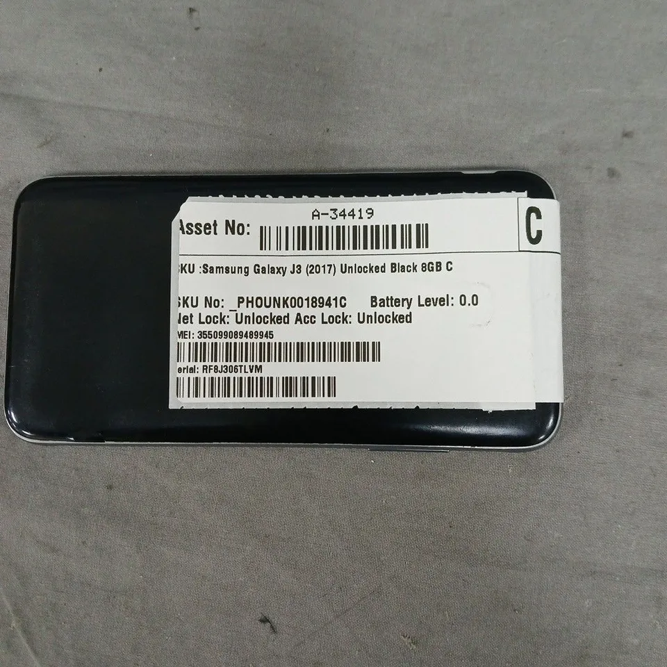 SAMSUNG GALAXY J3 (2017) SMARTPHONE - BLACK - UNLOCKED - 8GB