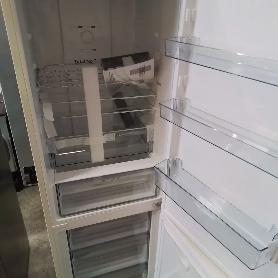 HISENSE RETRO FREESTANDING FRIDGE FREEZER IN BEIGE  -COLLECTION ONLY-