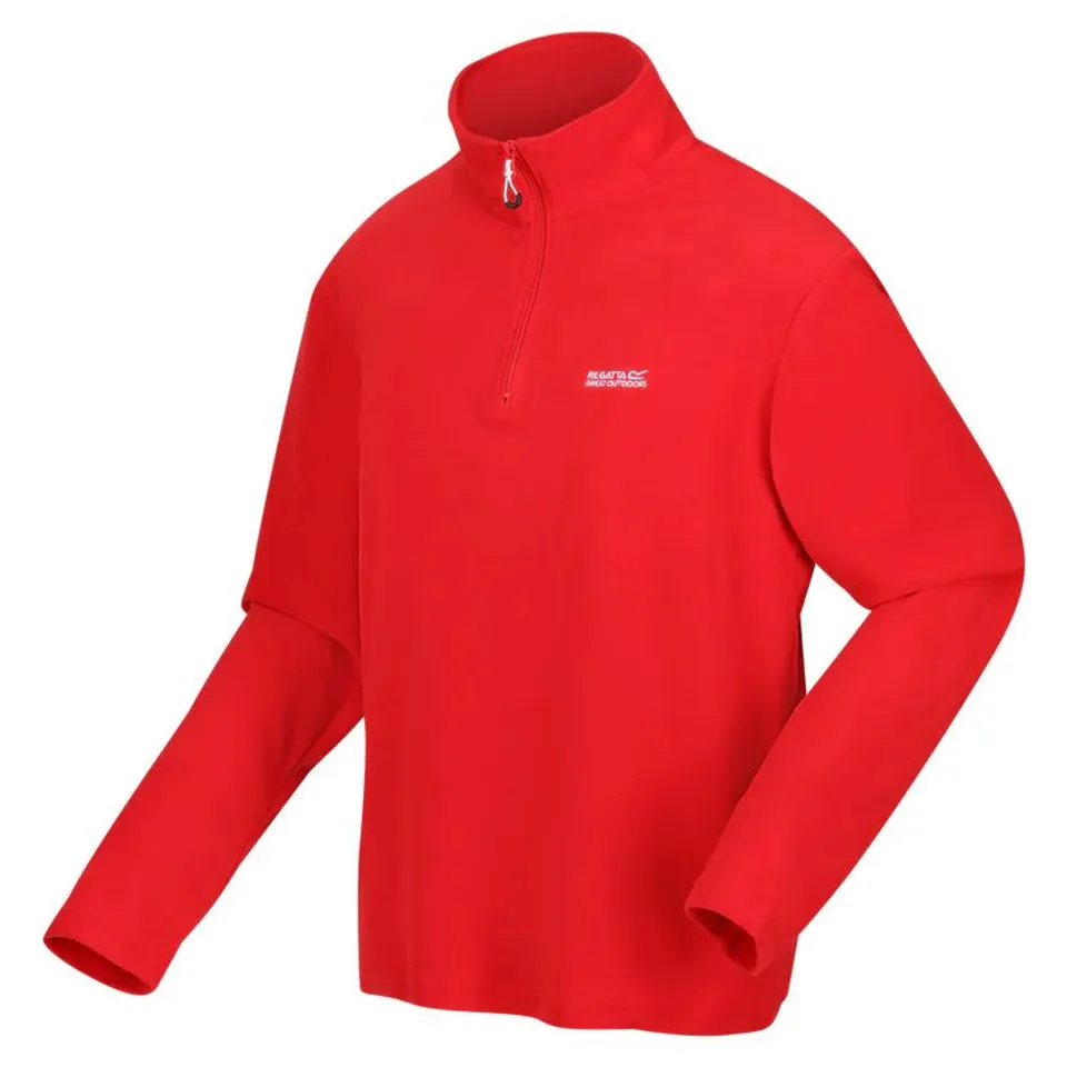 REGATTA MEN'S THOMPSON LIGHTWEIGHT HALF ZIP FLEECE DANGER RED SIZE 3XL
