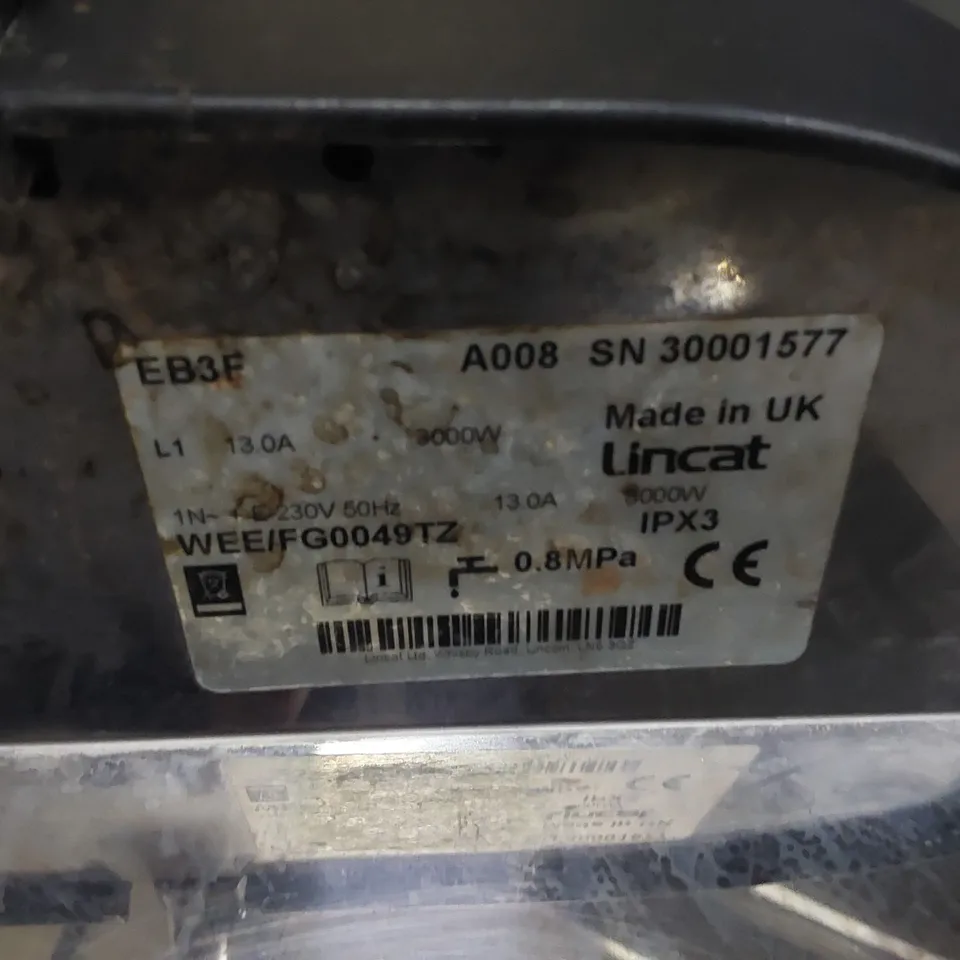 LINCAT ELECTRIC WATER HEATER EB3F