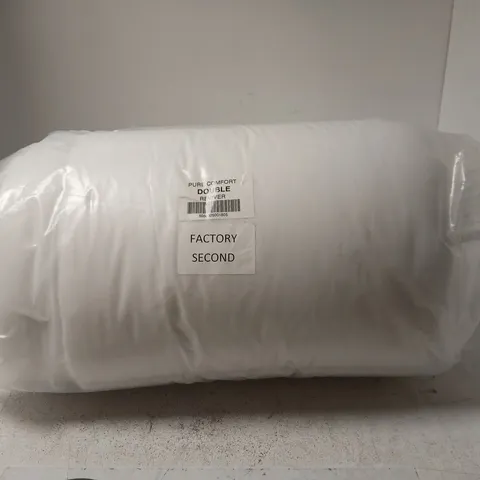 PURE COMFORT DOUBLE DUVET – FACTORY SECOND, IN PLASTIC WRAP