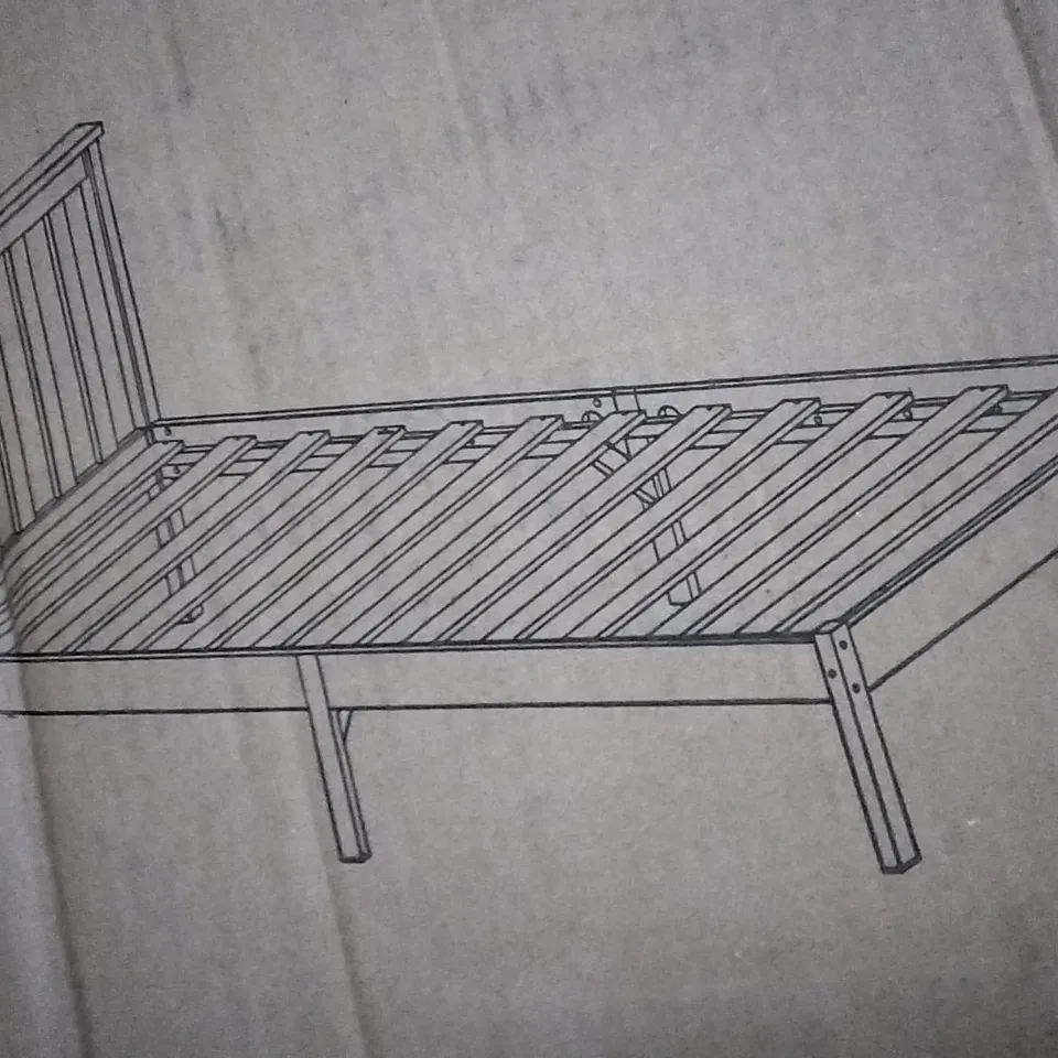 BOXED ARKADIUS BED FRAME SIZE SINGLE 3' WHITE