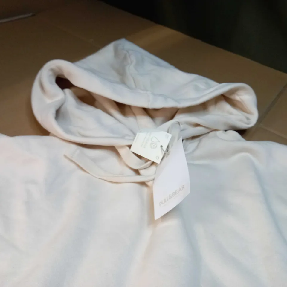 PULL&BEAR STONE HOODIE - LARGE