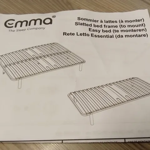 BRAND NEW BOXED EMMA SLATTED BED FRAME - 150 x 200 KING SIZE (1 BOX)