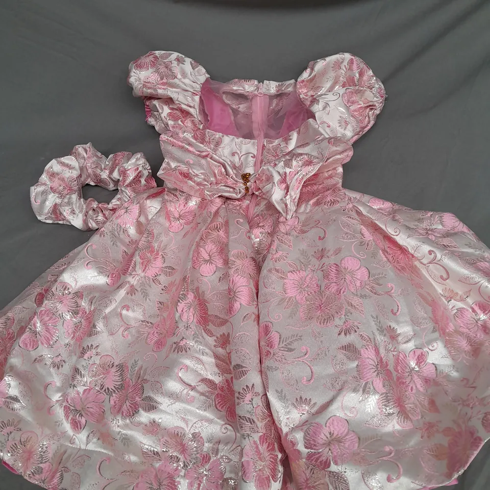 KIDS PRINCESS FANCY DRESS COSTUME IN PINK FLORAL SIZE UNSPECIFIED