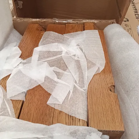 BOXED WOODEN LAMP TABLE 