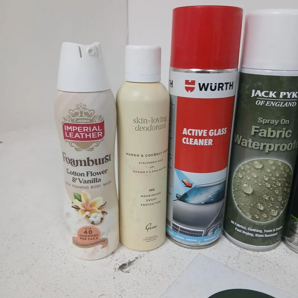 APPROXIMATELY 28 ASSORTED AEROSOL SPRAYS TO INCLUDE; ASSORTED HEALTH & BEAUTY SPRAY LOT – DEODORANTS, SHOWER GELS & HAIRCARE SPRAYS