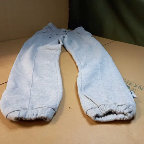 ELLESSE GREY MARL/LOGO CUFFED JOGGERS - SIZE 8